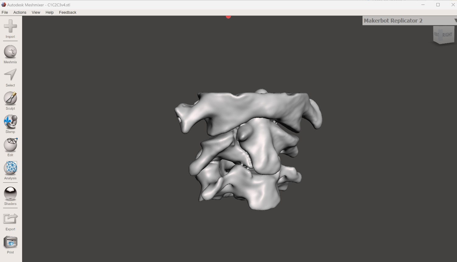Extracción del modelo 3D virtual